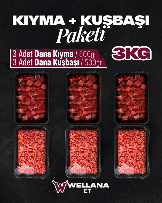 KIYMA - KUŞBAŞI PAKETİ 3 KG